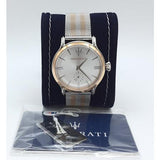 Maserati Epoca Silver Dial Two Tone Mesh Bracelet Watch For Men - R8853118005 Authentic Buy Shop Now