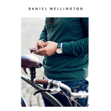 Daniel Wellington Classic Warwick White Dial Two Tone Nylon Strap Watch for Men - DW00100005 Authentic Buy Shop Now