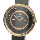 Swarovski Crystalline Pure Black Dial Black Leather Strap Watch for Women - 5275043 Authentic Buy Shop Now