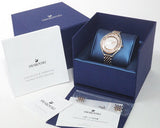 Swarovski Crystalline Aura White Dial Two Tone Mesh Strap Watch for Women - 5644075 Authentic Buy Shop Now