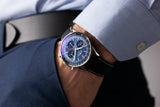 Breitling Navitimer B01 Chronograph 41 Blue Dial Black Leather Strap Watch for Men - AB0139241C1P1 Authentic Buy Shop Now