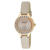 Swarovski Lovely Crystals Mini Grey Dial Grey Leather Strap Watch for Women - 5261481 Authentic Buy Shop Now