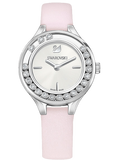 Swarovski Lovely Crystals Silver Dial Pink Leather Strap Watch for Women - 5261493 Authentic Buy Shop Now