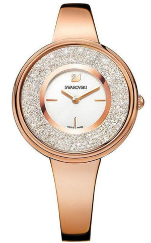 Swarovski Crystalline Bracelet White Dial Rose Gold Steel Strap Watch for Women - 5269250 Authentic Buy Shop Now