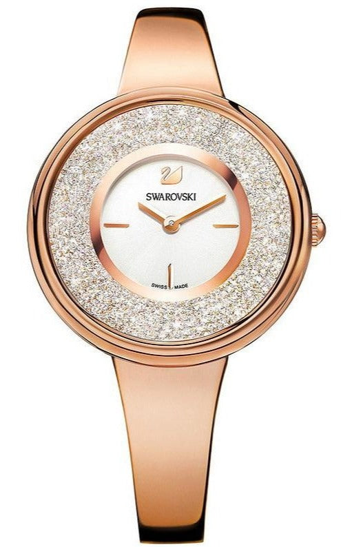 Swarovski Crystalline Bracelet White Dial Rose Gold Steel Strap Watch for Women - 5269250 Authentic Buy Shop Now