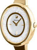 Swarovski Crystalline Bracelet White Dial Gold Steel Strap Watch for Women - 5269253 Authentic Buy Shop Now