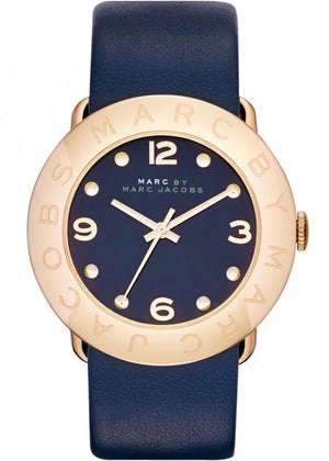 Marc Jacobs Blade Blue Dial Blue Leather Strap Watch for Women - MBM1224 Authentic Buy Shop Now