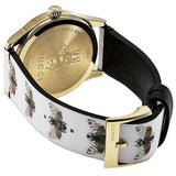 Gucci G Timeless Quartz White Dial White Leather Strap Watch For Women - YA1264109 Authentic Buy Shop Now