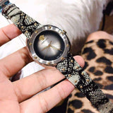 Versace Shadov Quartz Silver Dial Snakeskin Green Leather Strap Watch for Women - VEBM00718 Authentic Buy Shop Now