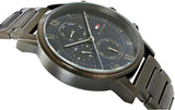 Tommy Hilfiger Kane Quartz Blue Dial Black Steel Strap Watch for Men - 1791456 Authentic Buy Shop Now