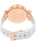 Swarovski Era Journey Silver Dial White Leather Strap Watch for Women - 5295369 Authentic Buy Shop Now