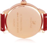 Swarovski Crystalline Hours Red Crystal Dial Red Leather Strap Watch for Women - 5295380 Authentic Buy Shop Now