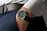 Breitling Top Time B01 Ford Mustang Green Dial Brown Leather Strap Watch for Men - AB01762A1L1X1 Authentic Buy Shop Now