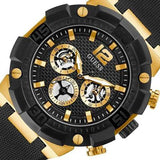 Guess Navigator Chronograph Black Dial Black Rubber Strap Watch for Men - GW0264G3 Authentic Buy Shop Now