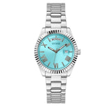 Guess Luna Quartz Blue Dial Silver Steel Strap Watch For Women - GW0308L4 Authentic Buy Shop Now