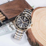 Citizen Eco Drive Promaster Diver Black Dial Two Tone Steel Strap Watch For Men - BN0194-57E Authentic Buy Shop Now
