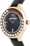 Swarovski Lovely Crystals Analog Black Dial Black Leather Strap Watch for Women - 5301877