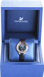 Swarovski Lovely Crystals Analog Black Dial Black Leather Strap Watch for Women - 5301877 Authentic Buy Shop Now