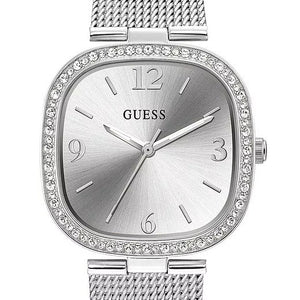 Guess Tapestry Diamonds Silver Dial Silver Mesh Bracelet Watch for Women - GW0354L1 Authentic Buy Shop Now