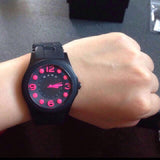 Marc Jacobs Pelly Black Dial Black Silicone Strap Watch for Women - MBM2530 Authentic Buy Shop Now