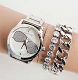 Michael Kors Harman Analog Silver Dial Silver Steel Strap Watch For Women - MK3672 Authentic Buy Shop Now