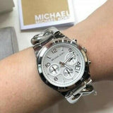 Michael Kors Runway Twist Silver Dial Silver Stainless Steel Strap Watch for Women - MK3149 Authentic Buy Shop Now