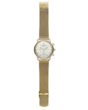 Emporio Armani Aviator Chronograph Quartz Beige Dial Gold Mesh Bracelet Watch For Men - AR11315 Authentic Buy Shop Now