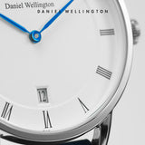 Daniel Wellington Dapper St Mawes White Dial Brown Leather Strap Watch For Women - DW00100095 Authentic Buy Shop Now