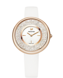 Swarovski Crystalline Pure White Dial White Leather Strap Watch for Women - 5376083 Authentic Buy Shop Now