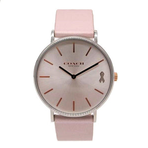 Coach Perry White Dial Pink Leather Strap Watch for Women - 14503128 Authentic Buy Shop Now