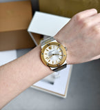 Versace Hellenyium Green Dial Two Tone Steel Strap Watch for Women - VEVH00620 Authentic Buy Shop Now