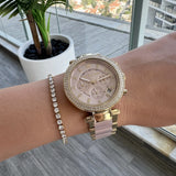 Michael Kors Parker Gold Dial Two Tone Steel Strap Watch for Women - MK6326 Authentic Buy Shop Now