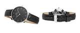 Daniel Wellington Classic Petite Reading Black Dial Black Leather Strap Watch For Women - DW00100179 Authentic Buy Shop Now