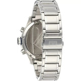 Tommy Hilfiger Trent Chronograph Blue Dial Silver Steel Strap Watch for Men - 1791053 Authentic Buy Shop Now