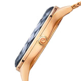Swarovski Octea Nova Black Dial Rose Gold Mesh Bracelet Watch for Women - 5430424 Authentic Buy Shop Now