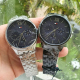 Tommy Hilfiger Damon Quartz Chronograph Blue Dial Black Steel Strap Watch for Men - 1791454 Authentic Buy Shop Now