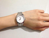 Tissot T Trend Couturier White Dial Silver Steel Strap Watch For Women - T035.210.11.011.00 Authentic Buy Shop Now