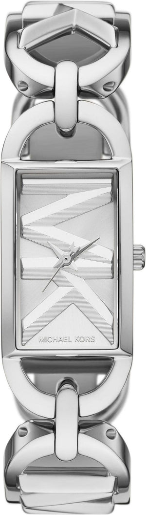 Michael Kors Empire Three Hand Silver Dial Silver Steel Strap Watch For Women - MK7407 Authentic Buy Shop Now