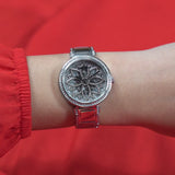 Guess Lily Quartz Silver Dial Silver Steel Strap Watch For Women - GW0528L1 Authentic Buy Shop Now