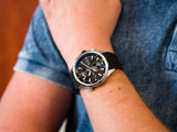Hugo Boss Globetrotter Black Dial Black Silicone Strap Watch for Men - 1513820 Authentic Buy Shop Now