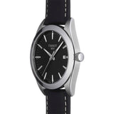 Tissot Gentleman Black Dial Black Leather Strap Watch For Men - T127.410.16.051.00 Authentic Buy Shop Now