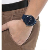 Tommy Hilfiger Denim Quartz Blue Dial Blue Rubber Strap Watch for Men - 1791325 Authentic Buy Shop Now