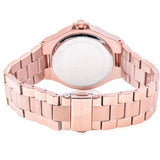 Michael Kors Lennox Three-Hand Black Dial Rose Gold Steel Strap Watch For Women - MK7233 Authentic Buy Shop Now