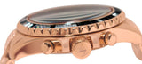 Michael Kors Everest Chronograph Black Dial Rose Gold Steel Strap Watch For Women - MK5875 Authentic Buy Shop Now