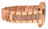 Michael Kors Everest Chronograph Black Dial Rose Gold Steel Strap Watch For Women - MK5875 Authentic Buy Shop Now