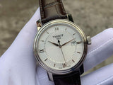 Tissot T Classic Bridgeport Silver Dial Brown Leather Strap Watch For Men - T097.410.16.038.00 Authentic Buy Shop Now