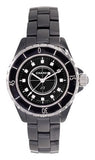 Chanel J12 Quartz Diamonds Black Dial Black Steel Strap Watch for Women - J12 H1625 Authentic Buy Shop Now