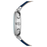 Swarovski Era Journey Blue Dial Blue Leather Strap Watch for Women - 5479239 Authentic Buy Shop Now