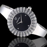 Swarovski Crystal Rose Black Dial Silver Steel Strap Watch for Women - 5484076 Authentic Buy Shop Now