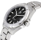 Tag Heuer Aquaracer Quartz Black Dial Silver Steel Strap Watch for Men - WAY1110.BA0928 Authentic Buy Shop Now